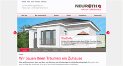 Desktop Screenshot of neuroth-bau.de