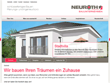 Tablet Screenshot of neuroth-bau.de